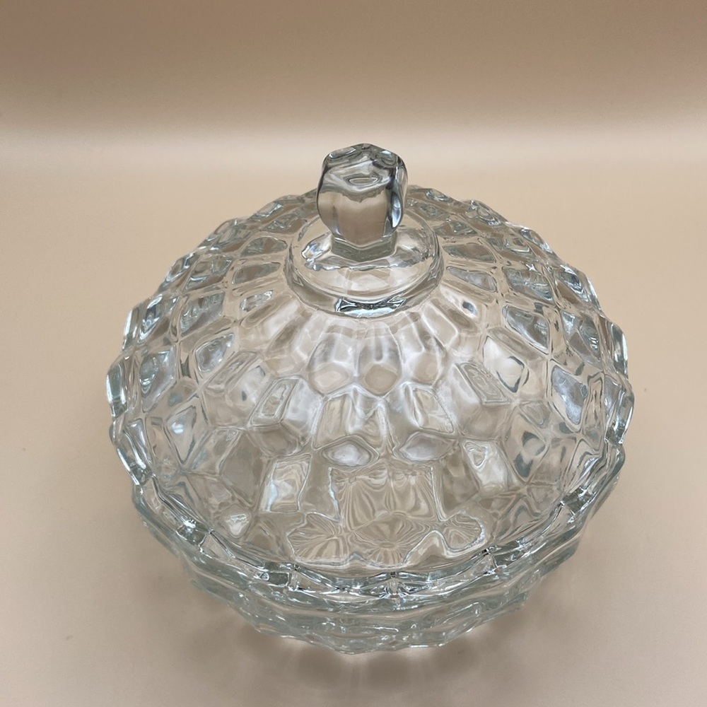Vintage Fostoria Candy Dish with Lid American Clear (Stem 2056)